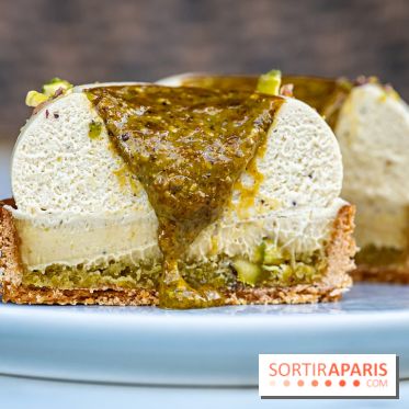 La Pâtisserie éphémère d'Aurélien Cohen à Paris - tarte pistache