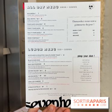 Seven Heaven, le coffee shop dog's friendly et kid's friendly de Paris 11e - - carte - menu