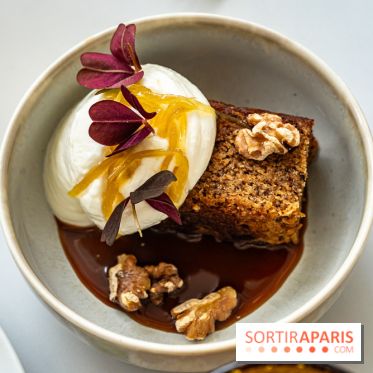 Le Café Mirette, l'excellent resto à la Fondation Pernod, côté Gare Saint-Lazare -  financier aux noix