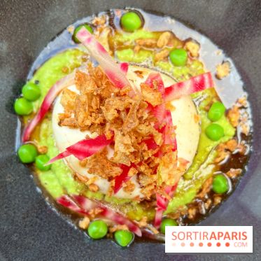 LArchimede - Burrata, dip de petit pois