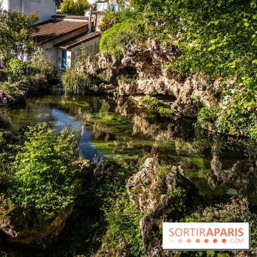 Parc du Dr Fauvel à Villennes sur Seine, grotte et cascades
