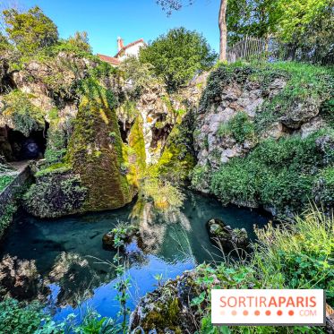 Parc du Dr Fauvel à Villennes sur Seine, grotte et cascades