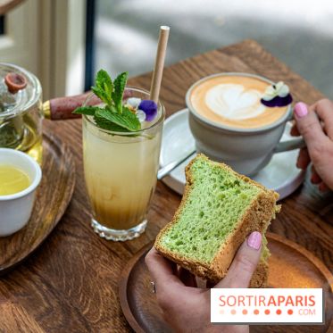 Fu Patisserie et coffee shop Paris 13e -  chiffon cake pandan coco