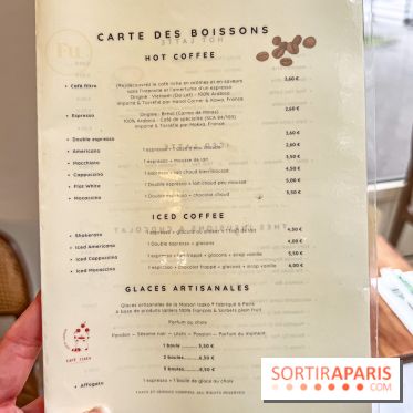 Fu Patisserie et coffee shop Paris 13e - carte - menu