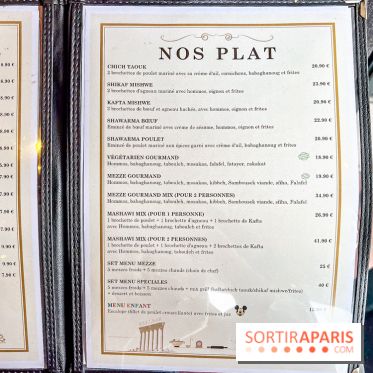Boulevard Beirut, restaurant Libanais à Poissy - carte - menu