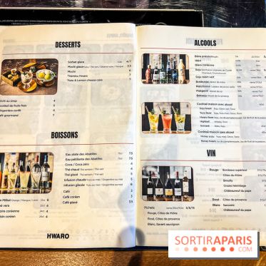 Hwaro Grill, le barbecue Coréen Paris 15e - carte - menu