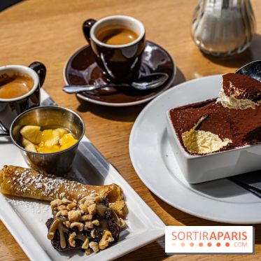 Festival, le café-restaurant rue Étienne Marcel  -  café gourmand - tiramisu - dessert