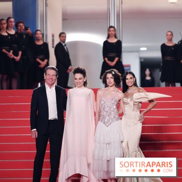 ©Rachid Bellak - Cannes 2024 : Tapis Rouge - The Substance - Dennis Quaid, Coralie Fargeat, Margaret Qualley et Demi Moore