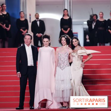 ©Rachid Bellak - Cannes 2024 : Tapis Rouge - The Substance - Dennis Quaid, Coralie Fargeat, Margaret Qualley et Demi Moore