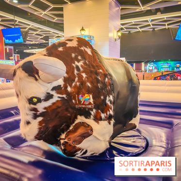 La Tête dans les Nuages - la Défense - taureau mécanique