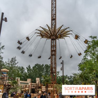 Parc Astérix : inauguration de la Tour Numérobis avec Jamel Debbouze