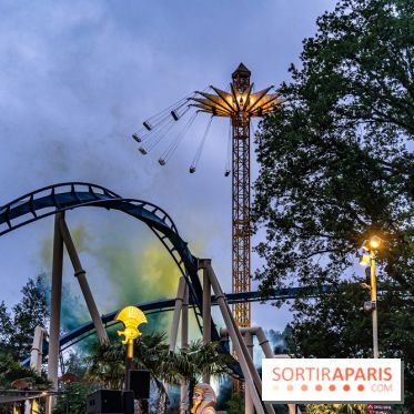 Parc Astérix : inauguration de la Tour Numérobis avec Jamel Debbouze