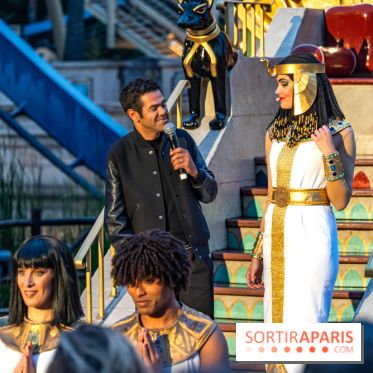 Parc Astérix : inauguration de la Tour Numérobis avec Jamel Debbouze