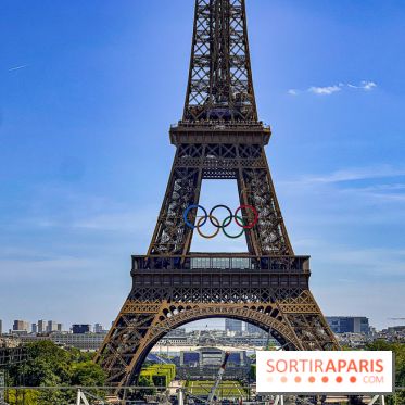 Tour Eiffel anneaux jeux olympiques Paris 2024