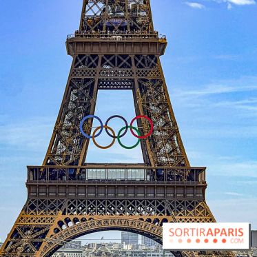 Tour Eiffel anneaux jeux olympiques Paris 2024