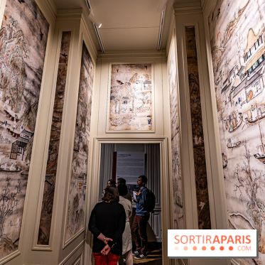 Le Château de la Roche Guyon, le château troglodyte dans le Val-d'Oise - 95 -  tentures