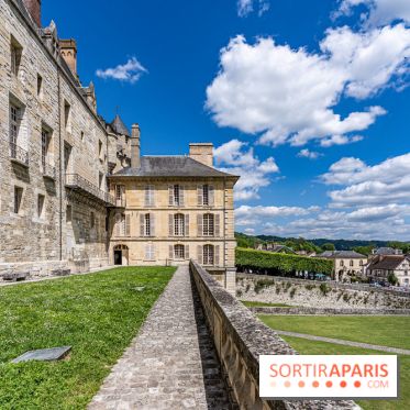 Le Château de la Roche Guyon, le château troglodyte dans le Val-d'Oise - 95 -  terrasse