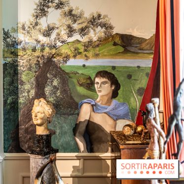 Maison Jean Cocteau à Milly-la-Forêt en Essonne - photos -  fresque 