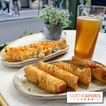 Bar Talaé - Halloumi croustillant, enoki en tempura