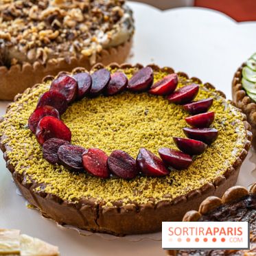 Taårtt, la pâtisserie - salon de thé Paris 15e aux tartes en tous genres - tarte clafoutis cerises et pistache