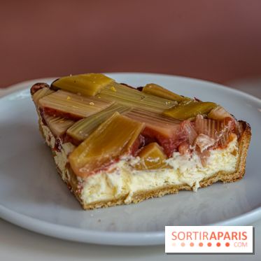 Taårtt, la pâtisserie - salon de thé Paris 15e aux tartes en tous genres - tarte cheese cake rhubarbe