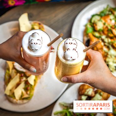 Brunch indien à Paris par Baranaan et Pingwoo -  lassis rose et mangue