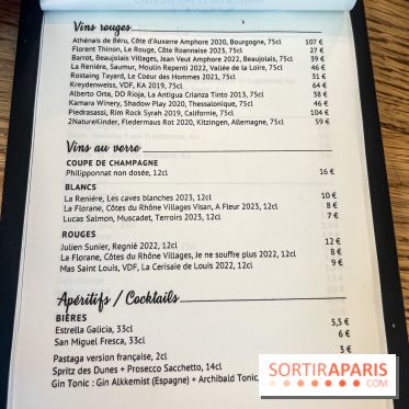 Tina restaurant - bar à Tapas Paris 6  - carte - menu