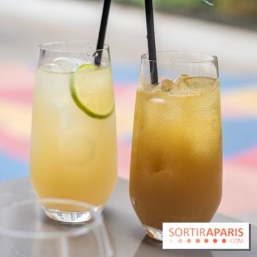 Fana Bistrot, le restaurant bistronomique du 18e avec terrasse et vue Sacré Cœur -  thé glacé - kombucha