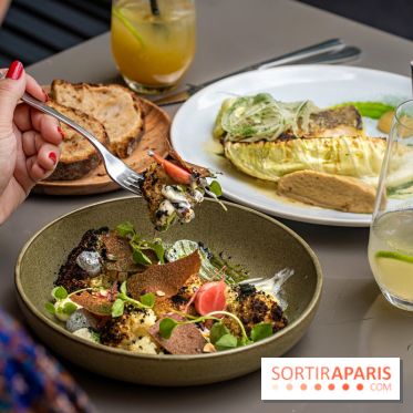 Fana Bistrot, le restaurant bistronomique du 18e avec terrasse et vue Sacré Cœur -  hou fleur végétarien