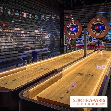 Shuffled, l'enseigne de shuffleboard à Boom Boom Villette - IMG 8526