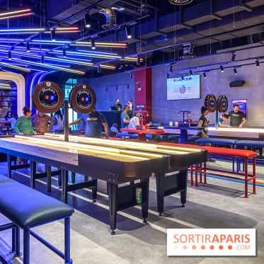 Shuffled, l'enseigne de shuffleboard à Boom Boom Villette - IMG 8602