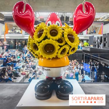 Les homards de l'artiste pop Philip Colbert envahissent la Station F pour une expo gratuite insolite - IMG20240708164557