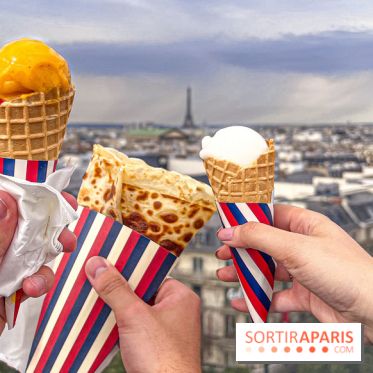 AMI Paris aux Galeries Lafayette Haussmann : pop ups, glacier et crêperie AMI par Julien Sebbag