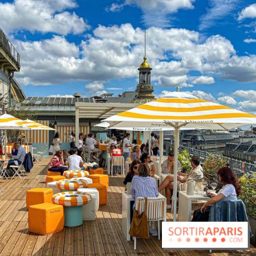 La terrasse du Printemps Haussmann signée Veuve Clicquot
