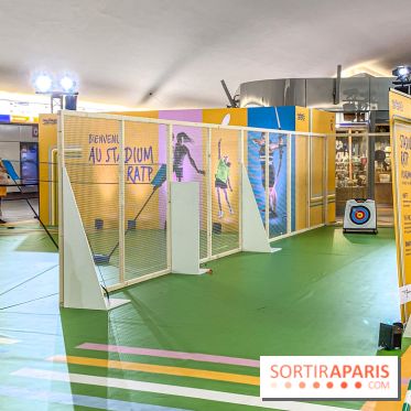 JO de Paris 2024 : animations sportives Stadium RATP à la station Auber - IMG 9270