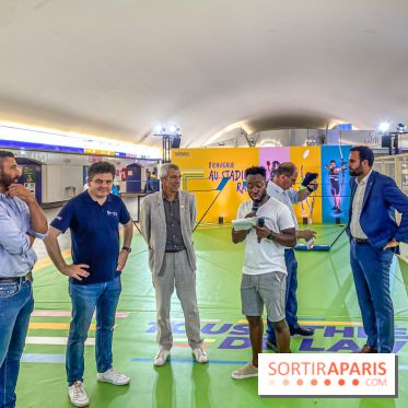 JO de Paris 2024 : animations sportives Stadium RATP à la station Auber - IMG 9283