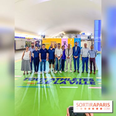 JO de Paris 2024 : animations sportives Stadium RATP à la station Auber - IMG 9287