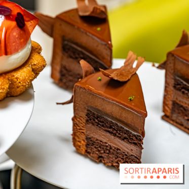 Le tea time glacé du Burgundy par Léandre Vivier - gâteau chocolat 