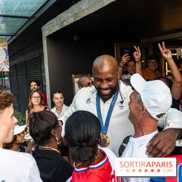 Teddy Riner fête sa 3e médaille d'or olympique à Paris -  A7C1018