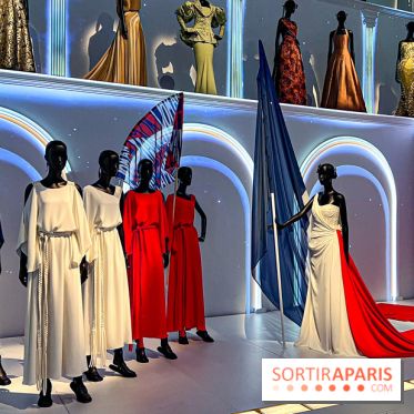 JO paris 2024 : Les tenues de scène de Lady Gaga, Aya Nakamura et Céline Dion exposées à la Galerie Dior  - image00013