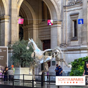 ZEUS, cheval métallique de la cérémonie d'ouverture des JO de Paris 2024 à l'Hôtel de Ville - image00025