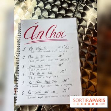 Viet 1331, le restaurant karaoké vietnamien immersif du 13e - menu - carte