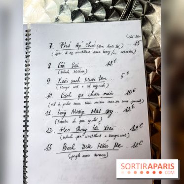 Viet 1331, le restaurant karaoké vietnamien immersif du 13e - menu - carte