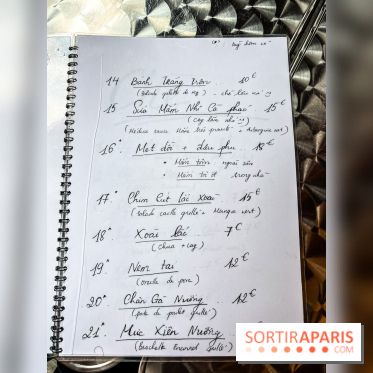 Viet 1331, le restaurant karaoké vietnamien immersif du 13e - menu - carte