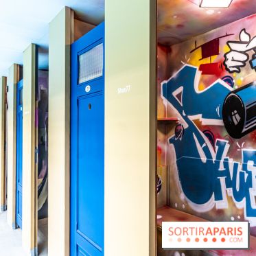 Les cabines de 70 artistes street-art à Molitor, 2e édition internationale - photos -  allée