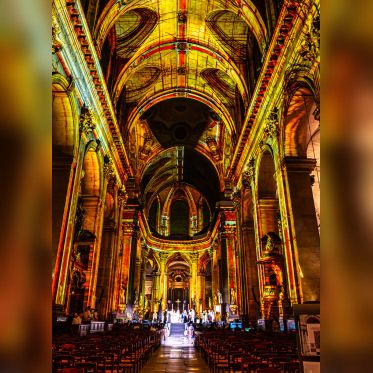 Paris Cœur de Lumières, le spectacle son et lumière à l'église Saint-Sulpice - les photos