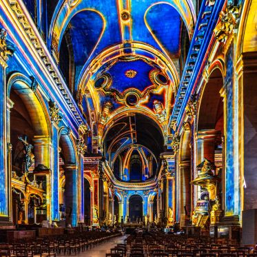 Paris Cœur de Lumières, le spectacle son et lumière à l'église Saint-Sulpice - les photos