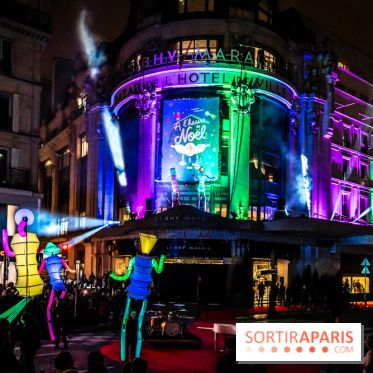 Inauguration des vitrines et décorations de Noël du BHV Marais 2024 avec Léna Mahfouf, Adriana Karembeu et Marc Lavoine -  A7C6015