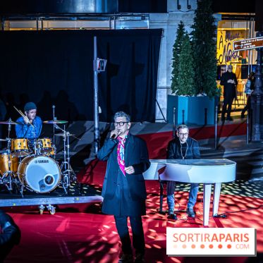 Inauguration des vitrines et décorations de Noël du BHV Marais 2024 avec Léna Mahfouf, Adriana Karembeu et Marc Lavoine -  A7C6051