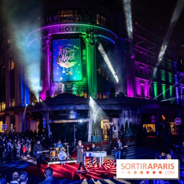 Inauguration des vitrines et décorations de Noël du BHV Marais 2024 avec Léna Mahfouf, Adriana Karembeu et Marc Lavoine -  A7C6088